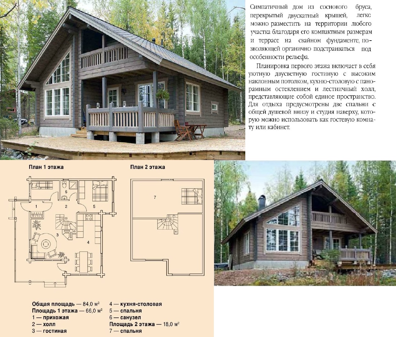 Коттедж из профилированного бруса - недорого Коттедж из профилированного бруса - недорого