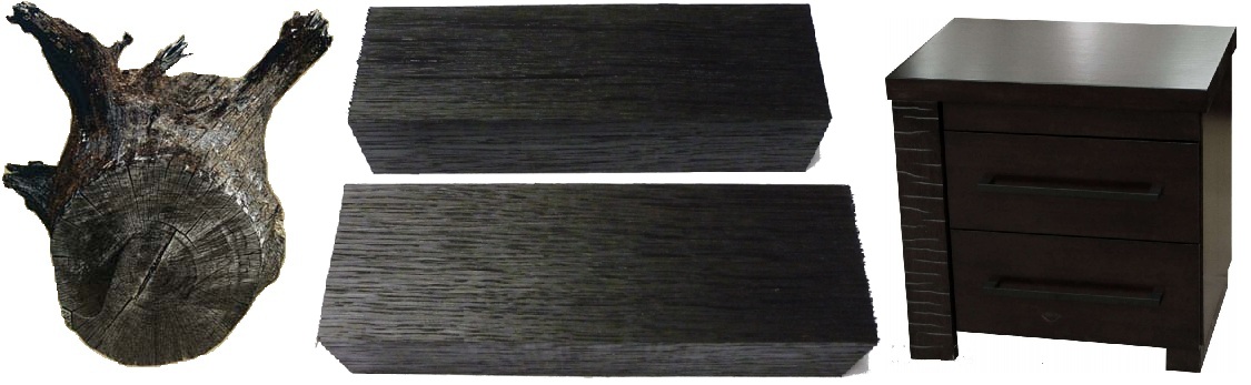 Мореный дуб - bog oak купить в Украине.