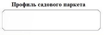 Профиль садового термопаркета.